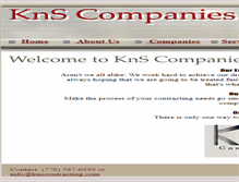 Tablet Screenshot of knscontracting.com